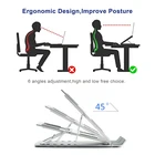 New Invention 2019 Aluminum Portable Flexible Ultra Slim Folding Height Adjustable Notebook Laptop Stand
