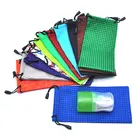 Cheap price drawstring microfibre eyeglasses pouch, customized logo packaging bag microfiber sunglasses bag