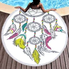Pattern Towel Novelty Customized Pattern Dream Catcher Beach Towel Microfiber Digital Printing