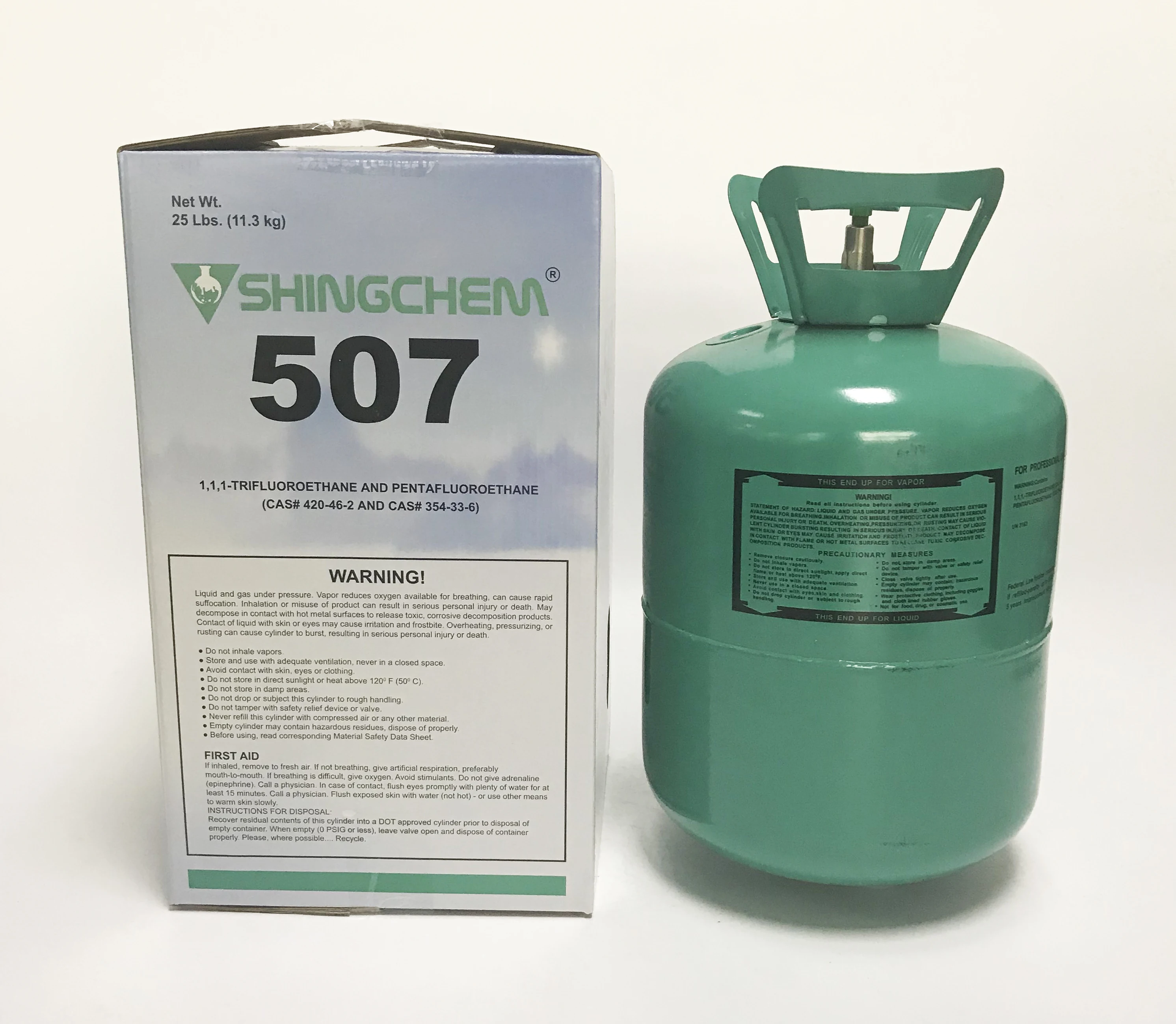 regrigerant gas r507 disposable cyl 11.3kg best price