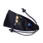 custom print drawstring microfibre eye glasses pouch, customized logo packaging bag microfiber sunglasses bag