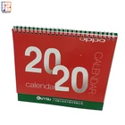 Customized printing cute cardboard desk advertisement calendars 2020 new arrival