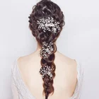 Wedding Pearl Flower Bridal Hair Comb Hair Pin Hair Accessories Set For Women