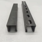 Welding Slotted Strut XAK Cold Rolled Black Steel C Lipped Strut Channel Slotted Profiles