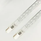 Clear quartz tube tungsten halogen Ir infrared heating lamp for paint drying