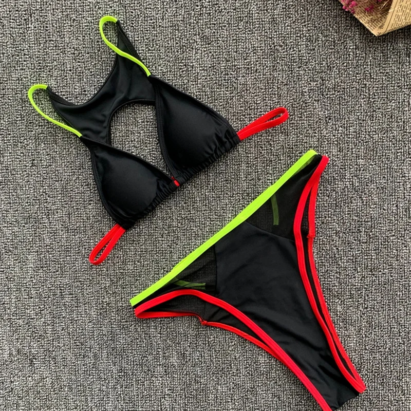 Factory Custom Printing Mature Woman Brazilian Bikini Bathing Suit