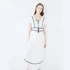 Fashion Design Girl National Wind Lotus Leaf Woman Dress
