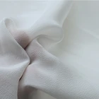 mulberry silk crepe de chine silk fabric pure white color wedding dress fabric