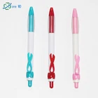 Customized stationery pen with 0.5mm plastic band logo, office student promotional printing ballpoint pen