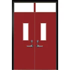 Hot sales Steel frame tempered glass door modern design Fire Steel Doors