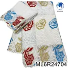 Long Beautifical Swiss Voile Cotton Fabric For Party Long Dresses Women Wholesale Cotton Lace ML6R247