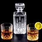 High quality 7pcs set Crystal glass whisky bottle and whisky glass set