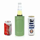 3 in 1 slim double wall vacuum insulated stainless steel 12oz drinking beer bottle can cooler holder insulator