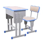 Study Modern Factory Price Children Classroom Single Student Study Desk And Chair School Furniture For Sale Top School Sets