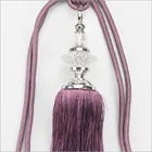 Acrylic Crystal Beads Handmade Cotton Free Installation Curtains Tieback Curtains Buckle Home & Living Decoration