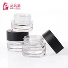 empty clear cylinder container plastic cosmetic packaging cream jar for sale