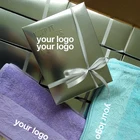 Holiday Employee Gift Embroidery Custom Yoga Towel Hair Wrap Towel Cotton Printed Towel