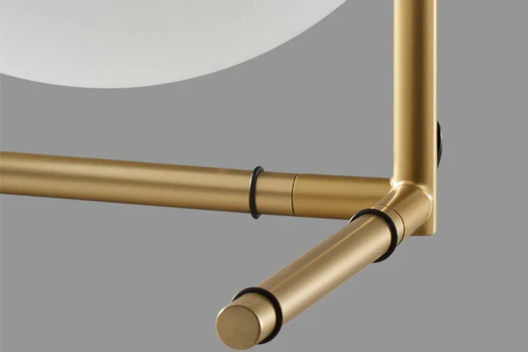 Modern home decor desk lamp gold glass ball muti color simple table light