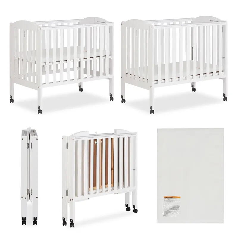 Factory Direct Selling  2-in-1 Mini Convertible Portable Crib