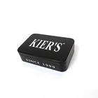 Custom Unique Design Black Rectangular Box Lip Balm Packaging Tin