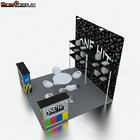Portable Aluminum Expo Tradeshow Booth Stand Reusable Expo Fair System