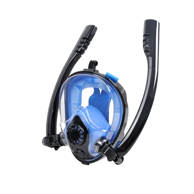 2019 New Design Full Face Snorkeling Mask With Double Tube 180 Degree View Anti-Fog Scuba Diving Mask.jpg