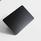 Custom printed sublimation black blank anodized aluminum metal business cards