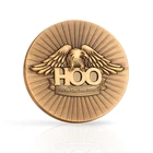 Gold Custom 3D Eagle Die Cast Antique Gold Challenge Commemorative Coins With Old Finishing For Club Member