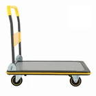 Industrial high quality plastic heavy duty cart trolley hand foldable platform truck prices