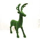 Wholesale price indoor decorative artificial plant grass topiary moss deer animal sculptures