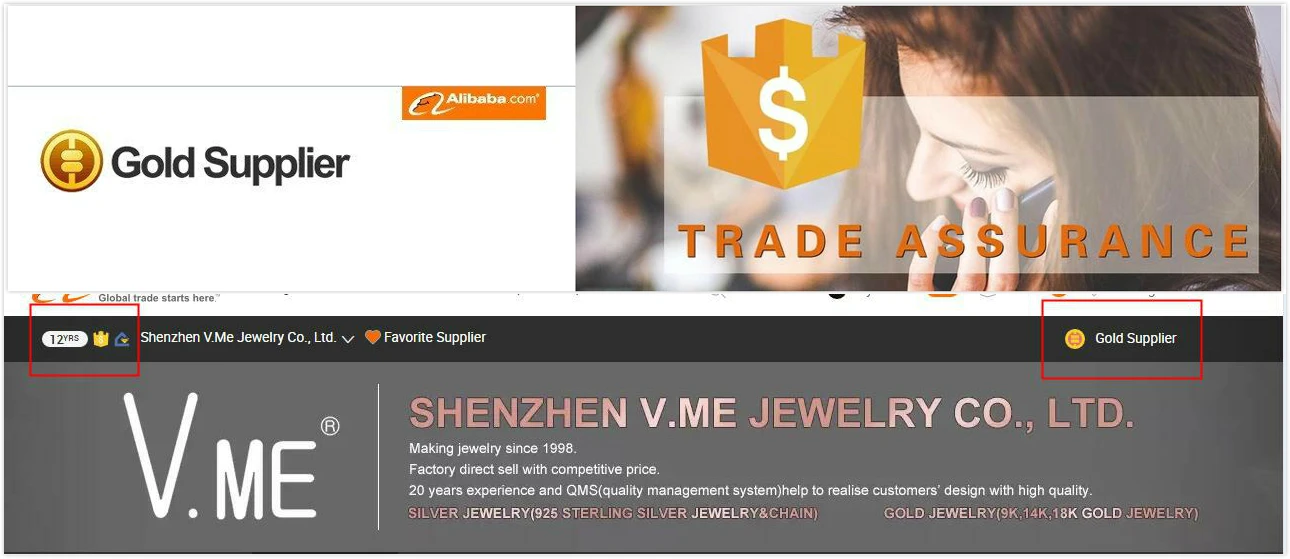 Alibaba Gold Supplier-V.ME