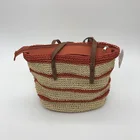 2020 new arrival fashion plain summer beach tote natural straw paper bag for women