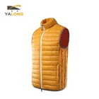 Vest Sleeveless Vest New Design Custom Waterproof Yellow Thick Sleeveless Winter Sport Puffer Vest Jacket Men