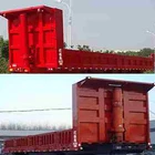 China factory container dump truck semi trailer 30-60tons cargo transport rear dumping semi-trailer