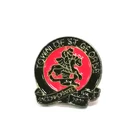 Silver Plating Round Shape Custom Metal Emblems Brooch Pins