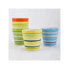 Succulent Pots Hot Sale Custom Light Green Stoneware Succulent Flower Pots