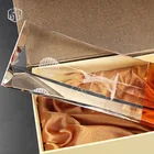 Professionally Customize 3D Engraving Laser Crystal Craft Gifts Clear Crystal Glass Cube Block