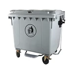 1100 l mobile waste and recycling plastic euro large garbage container suppliers