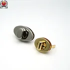 High quality custom combination lock closures buckle tuck lock handbag accessories