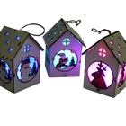 Christmas Halloween birthday gift ideas Colorful LED cabin shaped lights