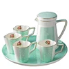 England green dots design wholesale popular tea cup sets & water sets ceramic