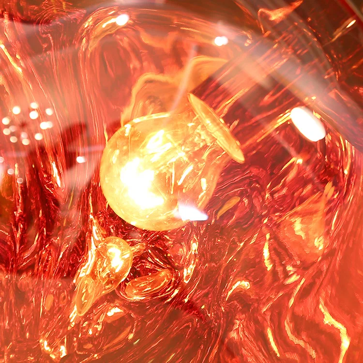 Modern hanging colorful glass pendant lamp designer acrylic pendant light for living room Shop Cafe Dining Room