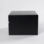 Custom Luxury black clamshell wood box for storage