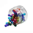 Hot Sale 60 pcs 7 Assorted Color Magnetic Push Pins in plastic box