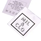 Eco-Friendly Label Clothing Eco-friendly Custom Screen Printing Brand Logo Fabric Soft Satin Label for Clothing