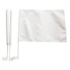 Wholesale Blank sublimation your logo here white car window flag with pole