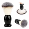 best selling black color resin handle nylon wire shaving hair brush wholesale bulk shaving brushes for men