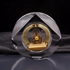 Customize K9 Decorations Islamic Golf Style Pentagram Crystal Clock