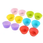 Top Quality Food Grade Silicone Reusable Round Shaped Silicone Baking Cups / Cupcake Liners