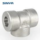 Forged Socket Weld Equal Tee Pipe & Tubes Threaded Stainless Steel Alloy Elbow Fitting 316L SS 1 in. 304L ASME B16.11